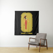 Maat Op Gouden Cartouche Wandkleed (In situ)