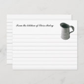  maatbeker - Persoonlijke ontvangkaarten Briefkaart (Voorkant / Achterkant)