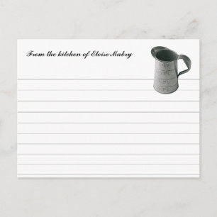  maatbeker - Persoonlijke ontvangkaarten Briefkaart