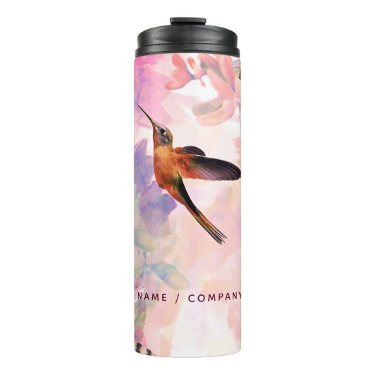 Maatflesje met Waterverf van Hummingbird Thermosbeker (Voorkant)