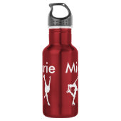 Maatflesje, rood waterfles  (Achterkant)