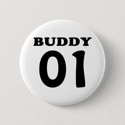 maatje 01 zwart ronde button 5,7 cm (Voorkant)