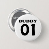 maatje 01 zwart ronde button 5,7 cm (Voorkant /achterkant)