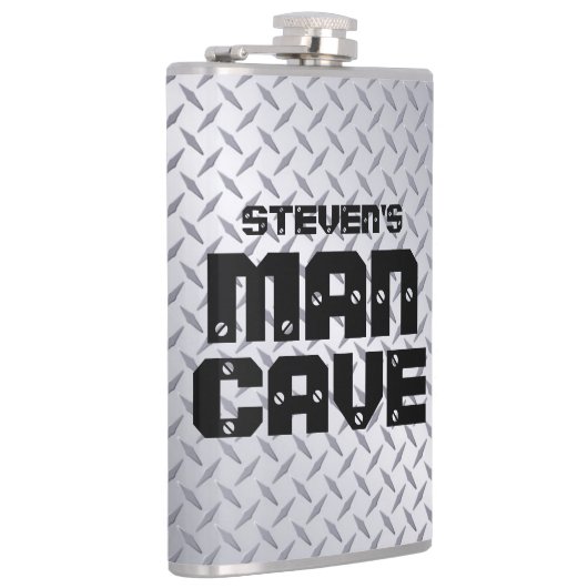 Maatkolf met roestvrij Man Heupfles (Rechts)