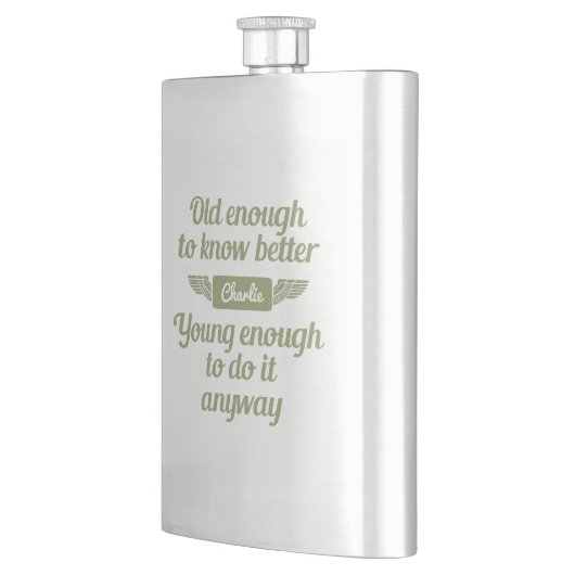 maatkolf "Old & Young" Heupfles (Links)