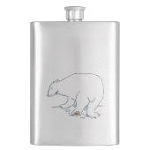 Maatkolf van roestvrij Beer Flacon (Voorkant)