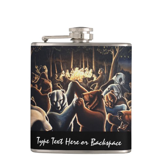 Maatkolf voor eigen Beer, maatkolf voor Drink Heupfles (Voorkant)