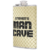 Maatkolf voor Man met Gold Tread-Bord Heupfles (Links)