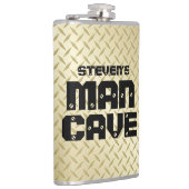 Maatkolf voor Man met Gold Tread-Bord Heupfles (Rechts)