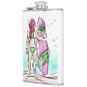 maatkolf voor Surfer Girl Heupfles (Links)