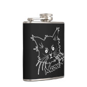 maatkolf voor zwarte kat heupfles (Rechts)