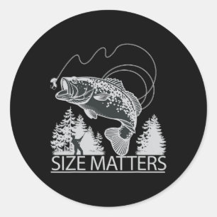 Maatproblemen Grappige Forelvis T-Shirts Voor Viss Ronde Sticker