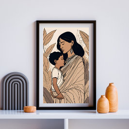 Maatr Sanskriet Kunstprint Poster