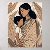 Maatr Sanskriet Kunstprint Poster (Voorkant)