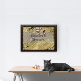 Maatregel is een schat wijsheid gezegde poster