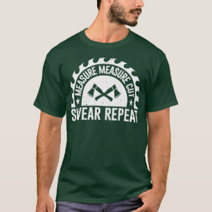 Maatregel Knippen Krankel Herhalen Ontwerp voor T-shirt