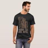 Maatregel Knippen Kranten Herhalen Funny ecavator T-shirt (Voorkant volledig)