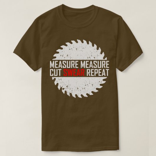 Maatregel Knippen Kranten Herhalen T-shirt (Design voorkant)