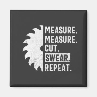 Maatregel knippen Swear Repeteren Funny Woodworker Magneet
