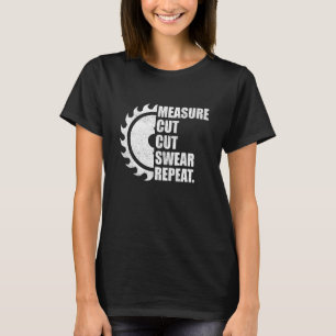 Maatregel Snijzweer Handyman Vaders Dag T-shirt