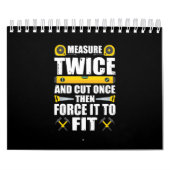 Maatregel Tweemaal knippen eenmaal Funny Carpenter Kalender (Hoes)