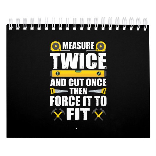 Maatregel Tweemaal knippen eenmaal Funny Carpenter Kalender (Hoes)