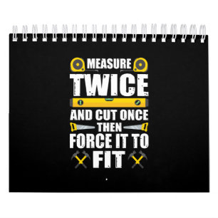 Maatregel Tweemaal knippen eenmaal Funny Carpenter Kalender