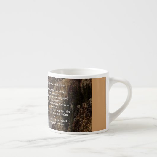 Maatregel van het Inspirerend Succes Espresso Kop (Rechts)