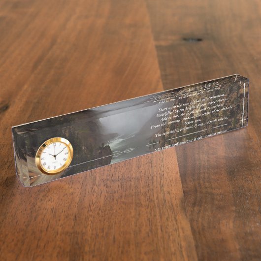 Maatregel van het Inspirerend Succes Naambordje (Zijkant)