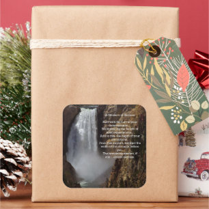 Maatregel van het Inspirerend Succes Vierkante Sticker