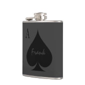 Maatruimte van schoppenkolf voor drink heupfles (Links)