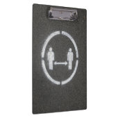 Maatschappelijk afstands-teken klembord (Rechts)