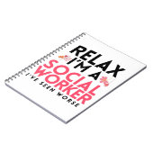 Maatschappelijk Arbeid Funny Gag Gift Masters Work Notitieboek (Linkerzijde)