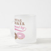 Maatschappelijk Arbeid Funny Gift Matglas Koffiemok (Voorkant links)