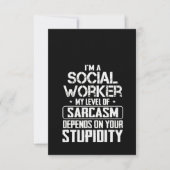 Maatschappelijk Arbeid Sarcasm Kaart (Voorkant)