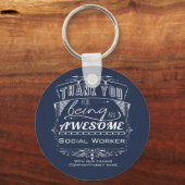 Maatschappelijk Arbeider Dank u wel Sleutelhanger (Voorkant)