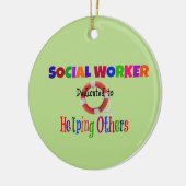 Maatschappelijk Arbeider die bestemd is om anderen Keramisch Ornament (Links)