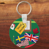 Maatschappelijk Arbeider, Wereldreiziger Sleutelhanger (Achterkant)