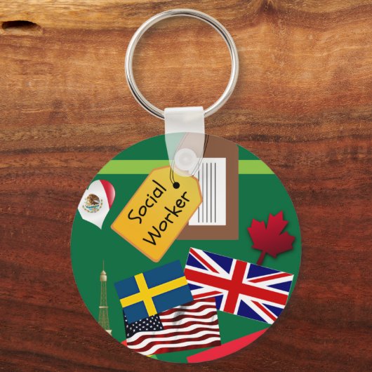 Maatschappelijk Arbeider, Wereldreiziger Sleutelhanger (Achterkant)