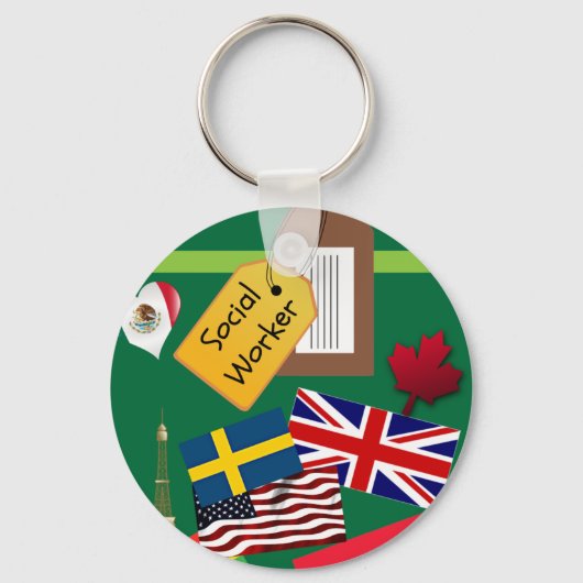 Maatschappelijk Arbeider, Wereldreiziger Sleutelhanger (Achterkant)