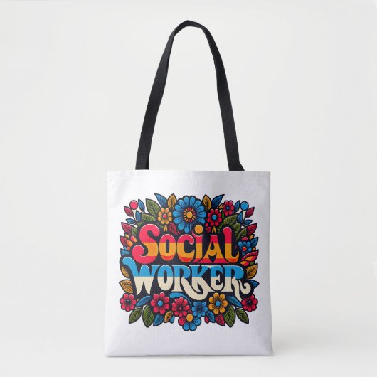 Maatschappelijk Arbeider Werk MSW Gift Masters Tote Bag (Voorkant)