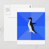 Maatschappelijk Awkward Penguin Advice Animal Meme Briefkaart (Voorkant / Achterkant)