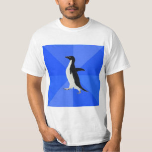 Maatschappelijk Awkward Penguin Advice Animal Meme T-shirt