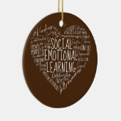 Maatschappelijk Emotioneel Leren Hartadviseur lera Keramisch Ornament (Rechts)