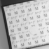 Maatschappelijk gepersonaliseerd minimalistisch pa tissuepapier