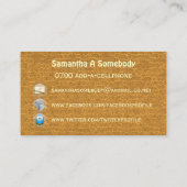 Maatschappelijk netwerkprofiel voor Big Bumble Bee Visitekaartje (Achterkant)