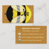 Maatschappelijk netwerkprofiel voor Big Bumble Bee Visitekaartje (Voorkant / Achterkant)