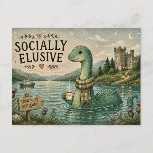 Maatschappelijk ontoegankelijke Nessie knusse cryp Briefkaart