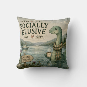 Maatschappelijk ontoegankelijke Nessie knusse cryp Kussen