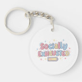 Maatschappelijk uitgeput sleutelhanger (Voorkant)